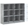 Estantería con puertas madera de ingeniería gris 136x37x109 cm de , Librerías y estanterías - Ref: Foro24-3206513, Precio: 22...