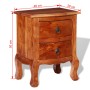Mesitas de noche con cajones 2 uds madera maciza de acacia de vidaXL, Mesitas de noche - Ref: Foro24-243972, Precio: 211,83 €...