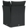 Garden corner sofa with black synthetic rattan cushions by , Outdoor sofas - Ref: Foro24-365962, Price: 94,20 €, Discount: %