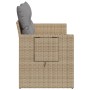 Sofá de jardín con cojines de 2 plazas ratán sintético beige de , Sofás de exterior - Ref: Foro24-366106, Precio: 194,17 €, D...