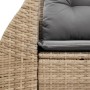 Sofá de jardín con cojines de 2 plazas ratán sintético beige de , Sofás de exterior - Ref: Foro24-366095, Precio: 163,53 €, D...