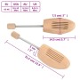 Hormas de zapatos 2 pares madera maciza de loto EU 43-46 de , Hormas y ensanchadores de zapatos - Ref: Foro24-155257, Precio:...