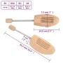 Hormas de zapatos 2 pares madera maciza de loto EU 43-46 de , Hormas y ensanchadores de zapatos - Ref: Foro24-155257, Precio:...