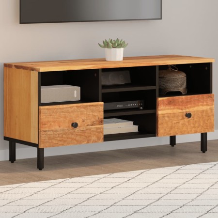 Mueble de TV madera maciza de acacia 100x33x46 cm de , Muebles TV - Ref: Foro24-356873, Precio: 81,31 €, Descuento: %