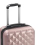 Maleta con ruedas trolley rígida rosa dorado ABS de vidaXL, Maletas - Ref: Foro24-91893, Precio: 60,16 €, Descuento: %