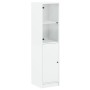 Aparador con puerta de vidrio blanco 35x37x142 cm de , Aparadores - Ref: Foro24-836441, Precio: 74,27 €, Descuento: %
