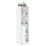 Aparador con puerta de vidrio blanco 35x37x142 cm de , Aparadores - Ref: Foro24-836441, Precio: 74,27 €, Descuento: %