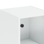 Aparador con puerta de vidrio blanco 35x37x142 cm de , Aparadores - Ref: Foro24-836441, Precio: 74,27 €, Descuento: %