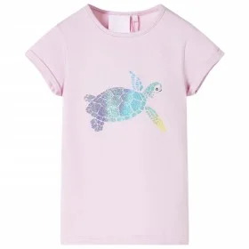 Camiseta infantil color lila 116 de , Camisetas para niños - Ref: Foro24-11186, Precio: 8,17 €, Descuento: %