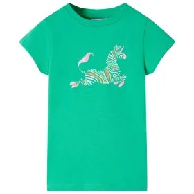 Camiseta infantil verde neón 128 de , Camisetas para niños - Ref: Foro24-11062, Precio: 8,06 €, Descuento: %