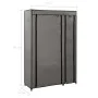 Armario plegable de tela gris 110x45x175 cm de vidaXL, Armarios roperos - Ref: Foro24-282423, Precio: 37,86 €, Descuento: %