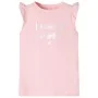 Camiseta infantil de manga volante rosa claro 128 de , Camisetas para niños - Ref: Foro24-10502, Precio: 8,19 €, Descuento: %