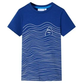Camiseta infantil azul oscuro 128 de , Camisetas para niños - Ref: Foro24-12312, Precio: 8,12 €, Descuento: %