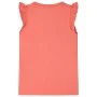Camiseta infantil de manga volante coral 128 de , Camisetas para niños - Ref: Foro24-10627, Precio: 8,45 €, Descuento: %