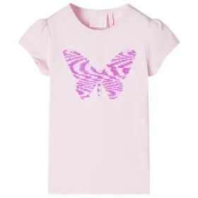 Camiseta infantil de manga casquillo rosa suave 104 de , Camisetas para niños - Ref: Foro24-10830, Precio: 8,24 €, Descuento: %