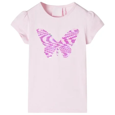 Camiseta infantil de manga casquillo rosa suave 104 de , Camisetas para niños - Ref: Foro24-10830, Precio: 8,24 €, Descuento: %