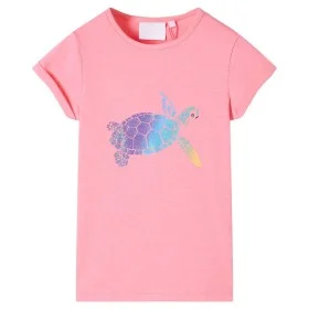Camiseta infantil rosa chillón 104 de , Camisetas para niños - Ref: Foro24-11190, Precio: 8,17 €, Descuento: %