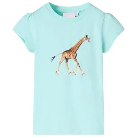 Camiseta infantil aguamarina claro 140 de , Camisetas para niños - Ref: Foro24-10568, Precio: 8,52 €, Descuento: %