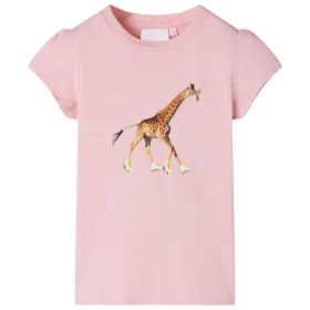 Camiseta infantil rosa claro 128 de , Camisetas para niños - Ref: Foro24-10577, Precio: 8,52 €, Descuento: %