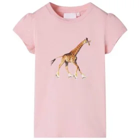 Camiseta infantil rosa claro 104 de , Camisetas para niños - Ref: Foro24-10575, Precio: 8,52 €, Descuento: %