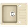 Fregadero de cocina de granito con un seno beige de vidaXL, Fregaderos - Ref: Foro24-144860, Precio: 167,89 €, Descuento: %