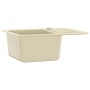 Fregadero de cocina de granito con un seno beige de vidaXL, Fregaderos - Ref: Foro24-144860, Precio: 167,89 €, Descuento: %