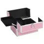 Maletín de maquillaje aluminio rosa 22x30x21 cm de vidaXL, Neceseres - Ref: Foro24-91830, Precio: 49,31 €, Descuento: %