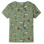 Light khaki children's short-sleeved pajamas 116 by , Children's pajamas - Ref: Foro24-12511, Price: 10,64 €, Discount: %