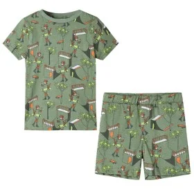 Pijama de manga corta infantil caqui claro 140 de , Pijamas de niños - Ref: Foro24-12513, Precio: 10,64 €, Descuento: %