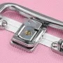 Maletín de maquillaje aluminio rosa 22x30x21 cm de vidaXL, Neceseres - Ref: Foro24-91830, Precio: 49,31 €, Descuento: %