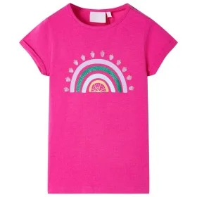 Camiseta infantil rosa oscuro 116 de , Camisetas para niños - Ref: Foro24-10741, Precio: 10,10 €, Descuento: %