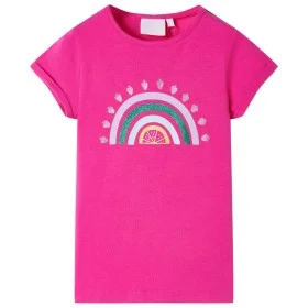 Camiseta infantil rosa oscuro 140 de , Camisetas para niños - Ref: Foro24-10743, Precio: 8,59 €, Descuento: %