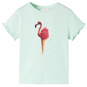 Camiseta infantil verde menta claro 104 de , Camisetas para niños - Ref: Foro24-10805, Precio: 8,45 €, Descuento: %