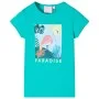 Camiseta infantil verde menta 128 de , Camisetas para niños - Ref: Foro24-11127, Precio: 8,45 €, Descuento: %