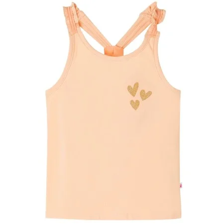 Camiseta de tirantes infantil naranja claro 116 de , Camisetas para niños - Ref: Foro24-10516, Precio: 7,93 €, Descuento: %