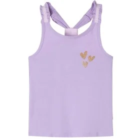 Camiseta de tirantes infantil color lila 116 de , Camisetas para niños - Ref: Foro24-10521, Precio: 7,93 €, Descuento: %