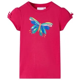 Camiseta infantil rosa chillón 116 de , Camisetas para niños - Ref: Foro24-10996, Precio: 8,39 €, Descuento: %