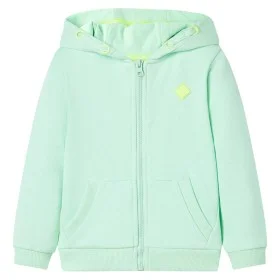 Sudadera infantil con capucha y cremallera verde brillante 128 de , Camisetas para niños - Ref: Foro24-11897, Precio: 15,89 €...