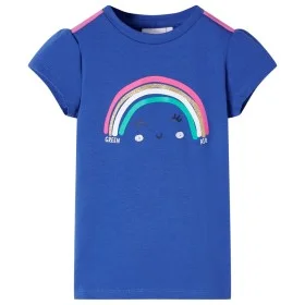 Camiseta infantil azul cobalto 128 de , Camisetas para niños - Ref: Foro24-11112, Precio: 8,19 €, Descuento: %