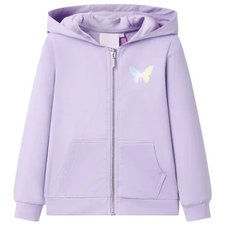 Sudadera infantil con capucha lila 104 de , Camisetas para niños - Ref: Foro24-10845, Precio: 18,69 €, Descuento: %