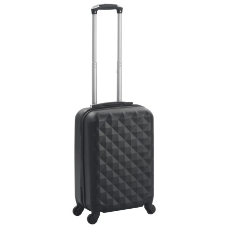 Maleta con ruedas trolley rígida negra ABS de vidaXL, Maletas - Ref: Foro24-91891, Precio: 62,25 €, Descuento: %