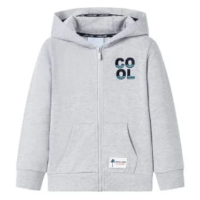 Sudadera infantil con capucha y cremallera gris 92 de , Camisetas para niños - Ref: Foro24-12359, Precio: 12,91 €, Descuento: %