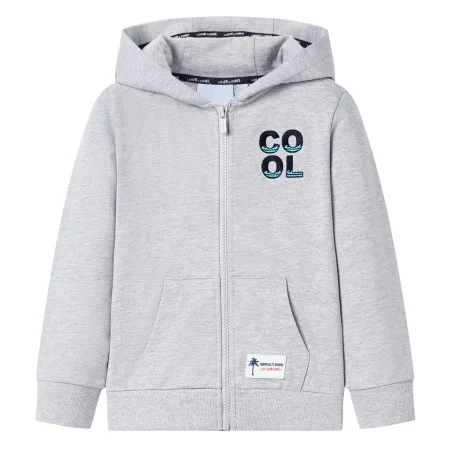 Sudadera infantil con capucha y cremallera gris 92 de , Camisetas para niños - Ref: Foro24-12359, Precio: 12,91 €, Descuento: %