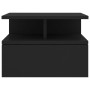 Mesita de noche flotante madera de ingeniería negra 40x31x27 cm de vidaXL, Mesitas de noche - Ref: Foro24-800407, Precio: 51,...