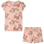 Pijama infantil de manga corta naranja claro 128 de , Pijamas de niños - Ref: Foro24-10447, Precio: 11,57 €, Descuento: %