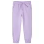 Pantalones de chándal infantiles color lila 128 de , Pantalones de niños - Ref: Foro24-10537, Precio: 11,70 €, Descuento: %