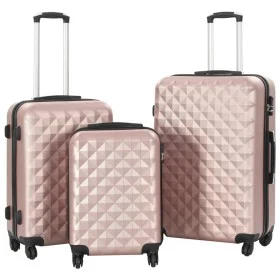Juego de maletas rígidas ruedas trolley 3 pzas rosa dorado ABS de vidaXL, Maletas - Ref: Foro24-91888, Precio: 131,64 €, Desc...