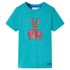 Camiseta infantil de manga corta color verde menta oscuro 92 de , Camisetas para niños - Ref: Foro24-11869, Precio: 8,19 €, D...