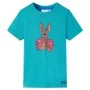 Camiseta infantil de manga corta color verde menta oscuro 92 de , Camisetas para niños - Ref: Foro24-11869, Precio: 8,19 €, D...