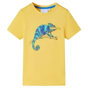 Camiseta infantil de manga corta ocre claro 92 de , Camisetas para niños - Ref: Foro24-12009, Precio: 8,12 €, Descuento: %
